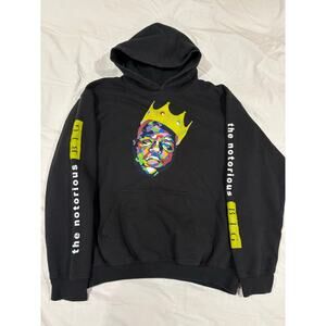 The Notorious B. I. G. Black Pullover Hoodie Size Medium Gildan Heavy Blend